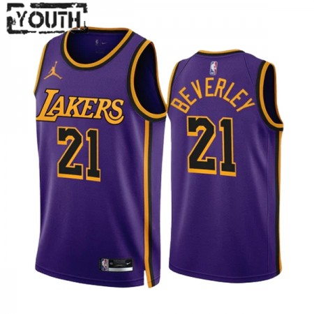 NBA Børn Trøje Los Angeles Lakers Patrick Beverley 21 2022-23 Statement Edition Lilla Swingman